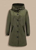 Greta trenchcoat med huva