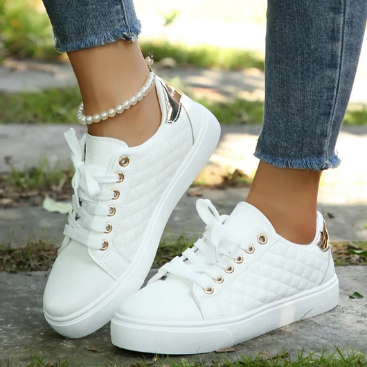 Marion sneakers med quiltad