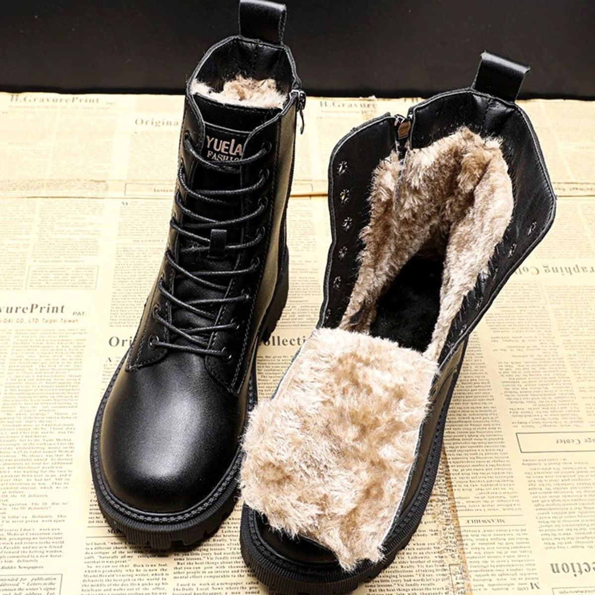 Leonie boots i konstläder
